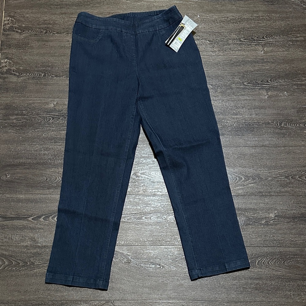 Slimsation By Multiples Dark Blue Straight Leg Jeans